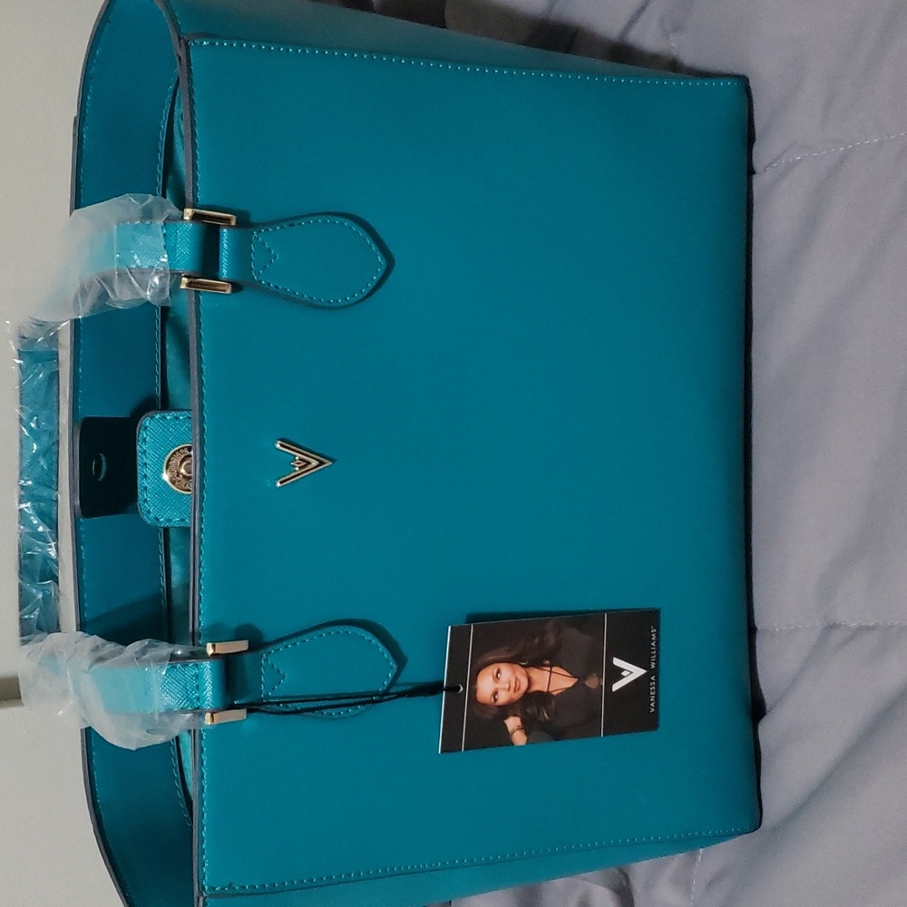 Vanessa Williams Teal Tote Bag